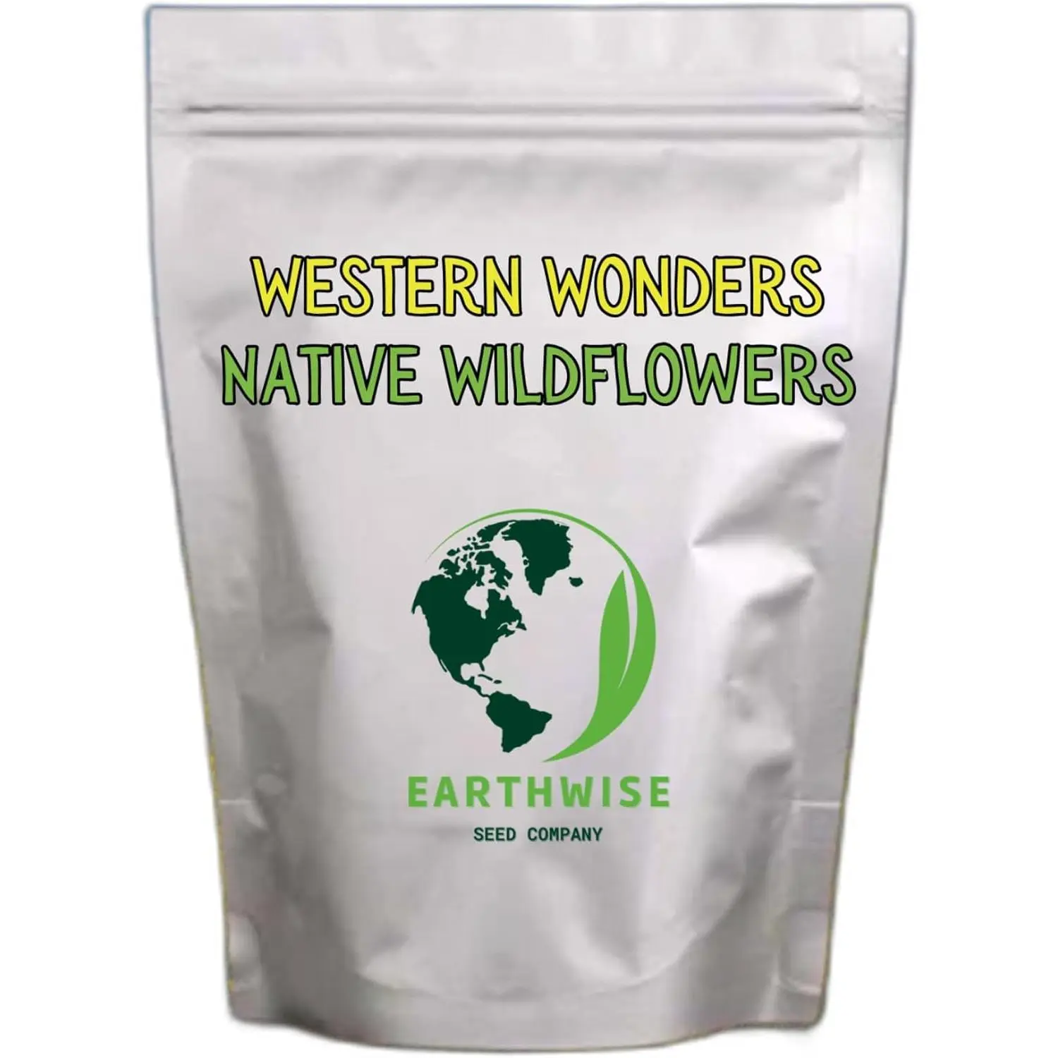 Earthwise Western Wonders Native Wildflower Seed Mix - 0.5 lb (1/2 lb) Outdoor Garden Blend, Low-Maintenance & Drought-Tolerant, Bee & Butterfly-Attracting, Easy-Grow, Germination-Boosting, Season-Long Color, 500 sq ft Coverage