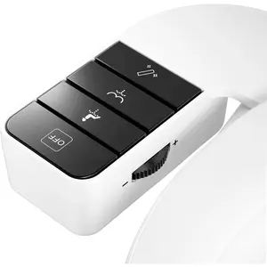 Bidet Attachment for Toilet, Retractable Self Cleaning Cold Water Bidets for Existing Toilets, Bidet Toilet Seat Attachment with  Controls, Bidet Attachment for Frontal & Rear Wash, Black