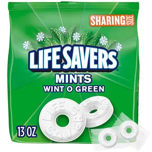 Wint-O-Green Flavor Breath Mints Hard Candy, Sharing Size, LIFE SAVERS Hard Candy, 13 oz Bag