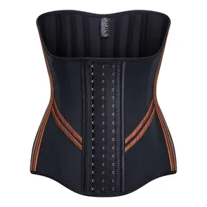 Waist Trainer for Women Corset Cincher Body Shaper Girdle Trimmer with Steel Bones Extender