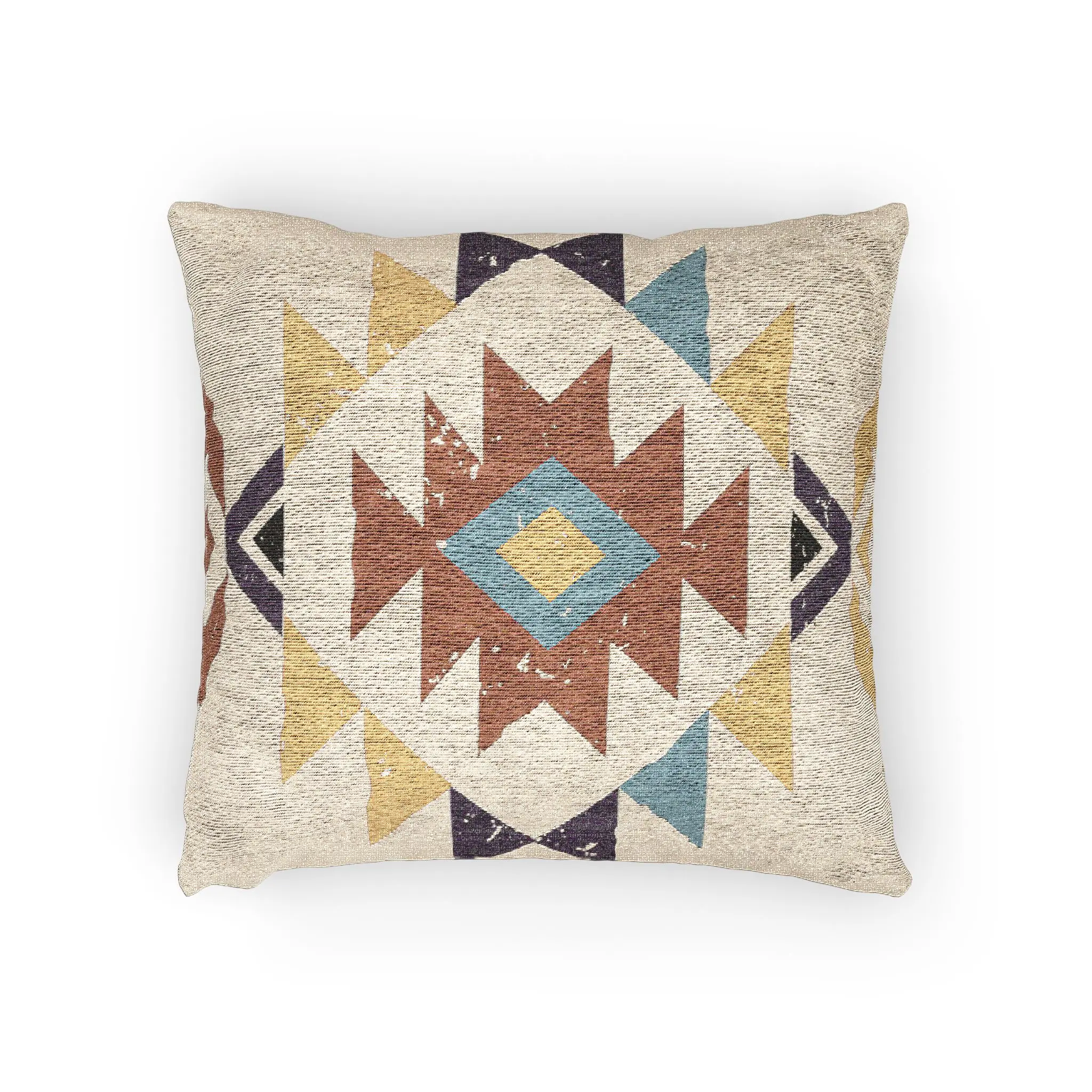 Bohemian Woven Throw Pillow | Rustic Decor, Tribal, Country, Western Home, Southwest Decor