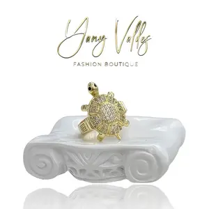 Golden Turtle Ring  Timeless Shine & Style