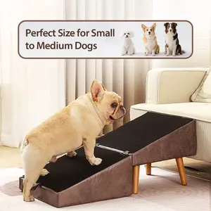 Prevent IVDD | Dog Ramp Ottoman for Couch | Pet Stairs Steps for Small Dogs | Protect Dog's Joints | for Senior Injured Dogs, Dachshund,Chihuahua,Bulldog