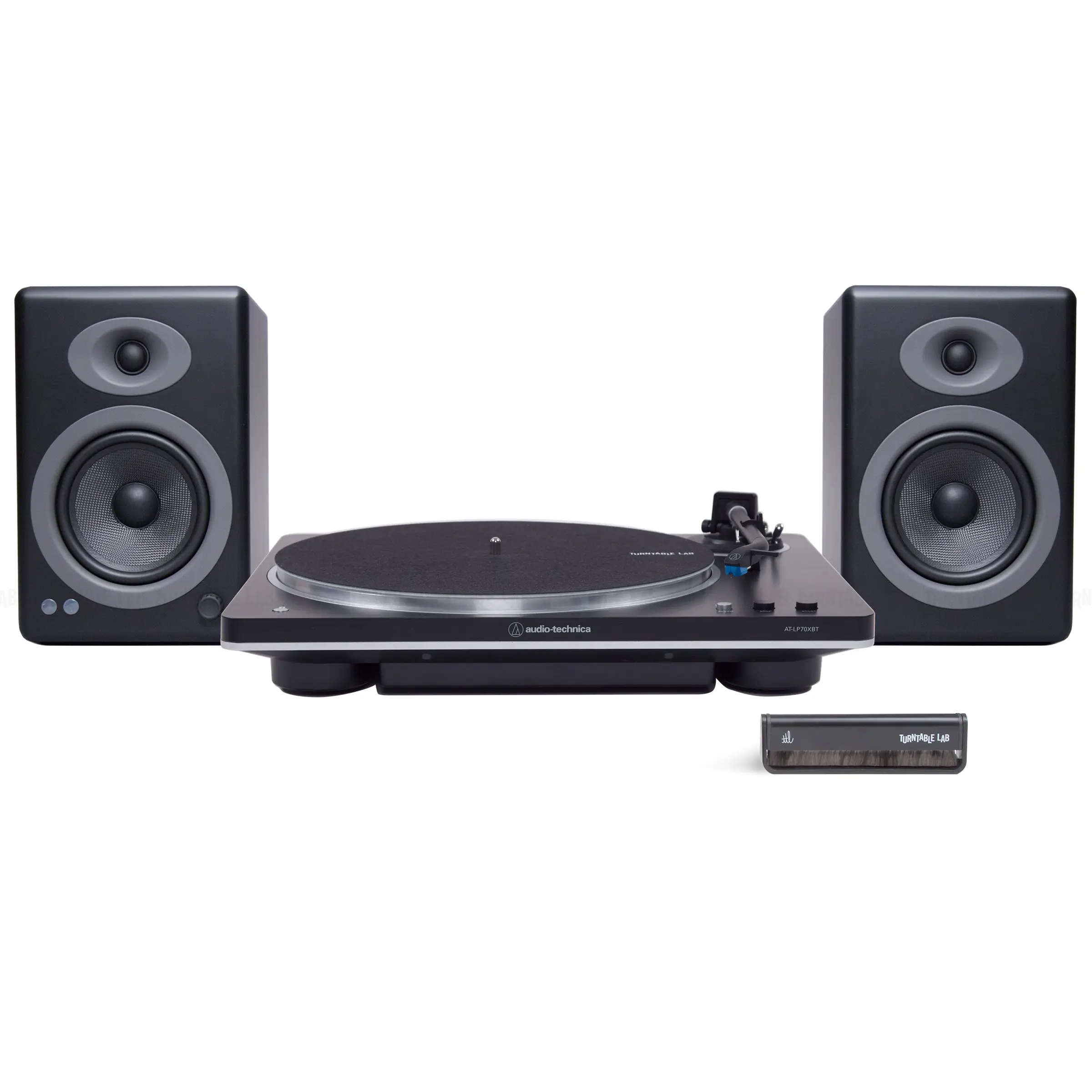Audio-Technica AT-LP70X Vinyl Turntable & Audioengine A5+ Bluetooth Home Speakers Package