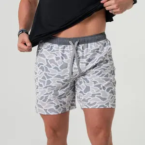 2025 Everyday Short Classic Athletic Shorts in White Camo, Duck Camo, Fitted Trend Mid Waist Shorts For Men Menswear Stylish Tropical Wetsuit men's shorts camo shorts short shorts graphic shorts shorts