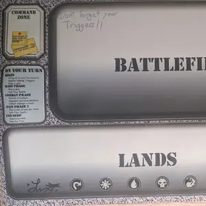 MTG Survival Guide Learning Playmat With Zones for Commander EDH Magic the Gathering