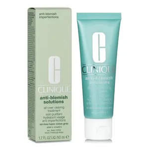 CLINIQUE Anti-Blemish Solutions All-Over Clearing Treatment, Soothing Lightweight Acne Skin Care, 50ml/1.7oz Peeling Formula