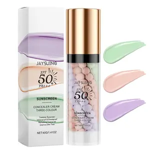 Primer for Face Before Makeup,One Step Color Corector Primer,SPF 50 PA+ 3 In 1 Sunscreen Isolation Cream,Color Correcting Facial Serum Oil Control & Moisturizing Skin Tone