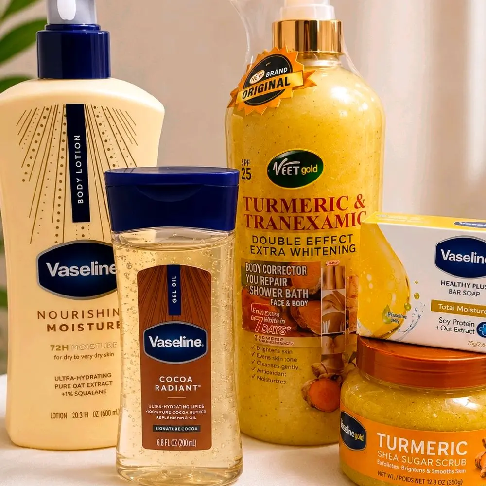 moisturizing Hydrate vaseline lotion, oil,scrub soap