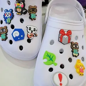 Set of 12 piece Animal Crossing themed shoe charms