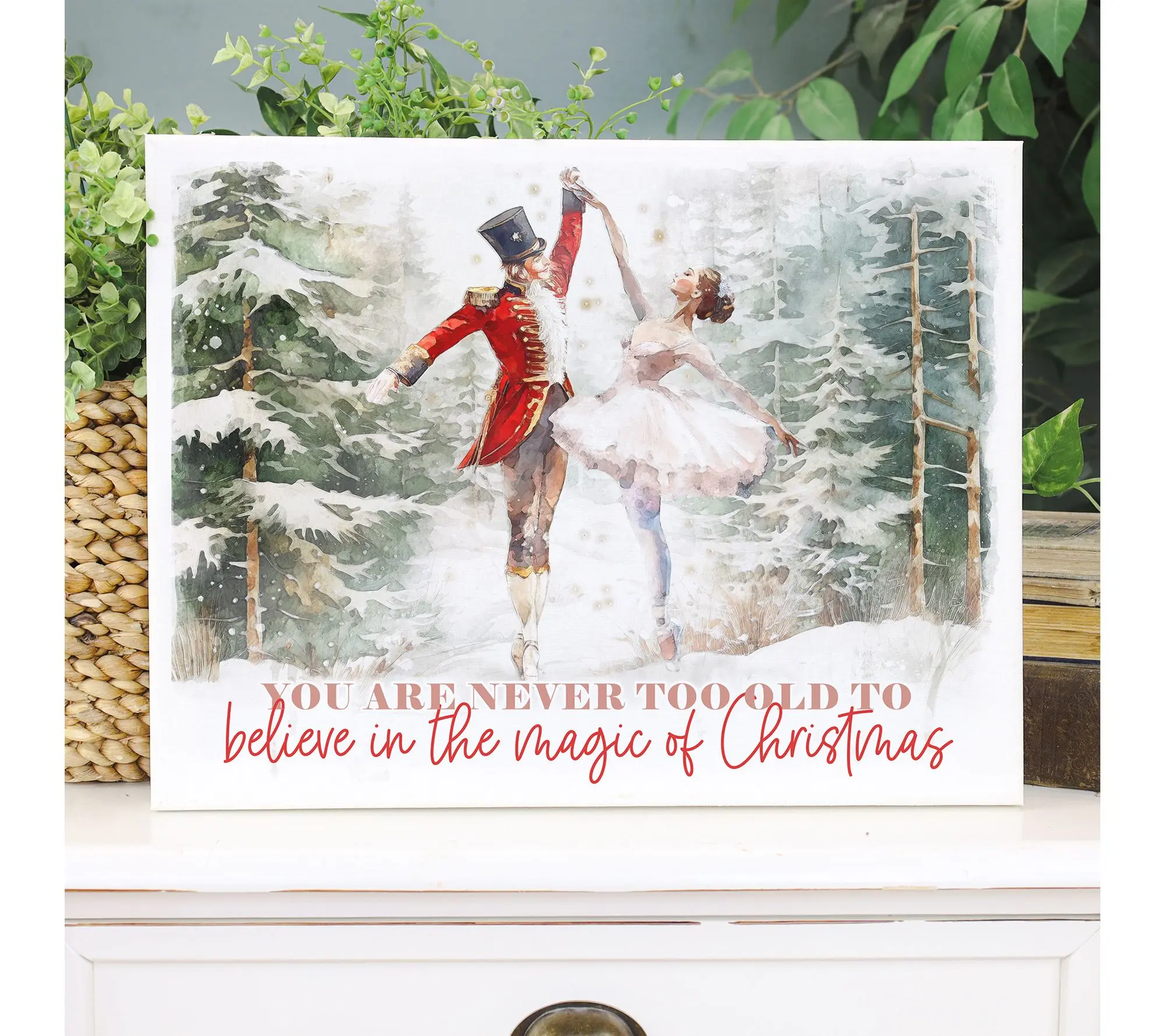 Sincere Surroundings 17" Christmas Nutcracker Wrapped Canvas