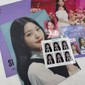 Ive World Tour Seoul Venue Set, Jungkook Postcard + Mini Card + ID Photo + Stickers, K-Pop Merchandise, Collectible Items