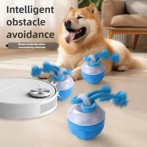 Interactive Self-Moving Dog Ball Toy, Automatic Touch-Activated Rolling Ball with Squeaky Sounds, Valentine Crads or party, USB Rechargeable for Small, Medium & Large Dogs, Used for cats and dogs, Pet accessories, Cute pet toys,  Dogs gift.
