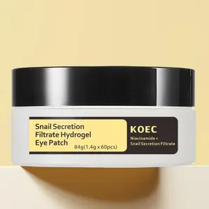 Snail Secretion Filtrate Hydrogel Eye Patch (1.4g*60pc), Refresh and Hydrate, Hydrating Under Eye Masks for Brightening and Radiance, Under Eye Patches, Korean Skin Care