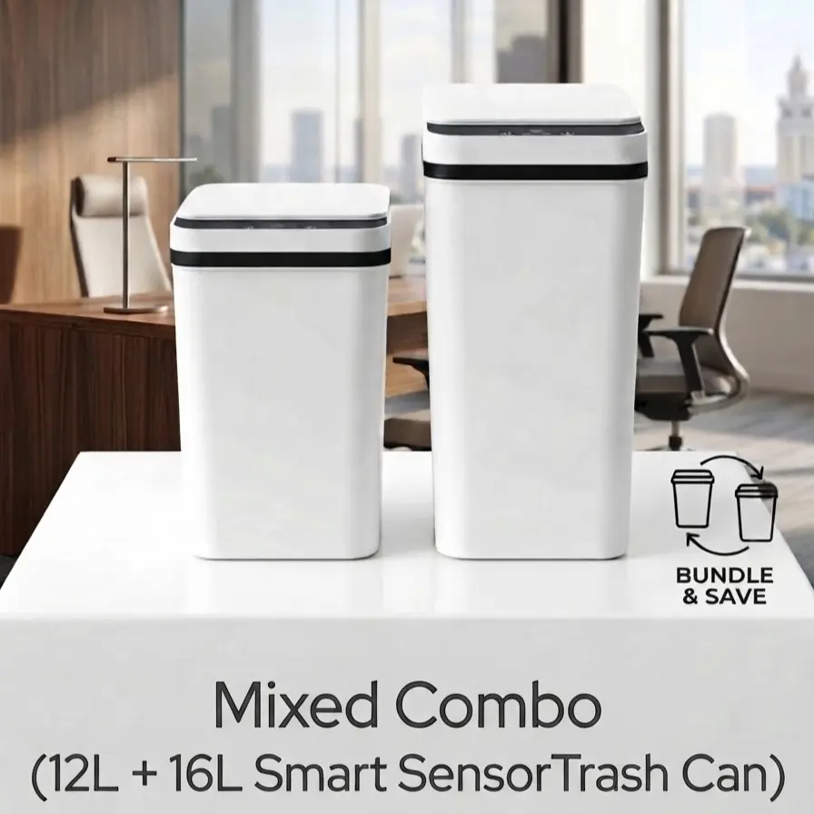 Slim Touchless Smart Sensor Trash Can (12L & 16L)