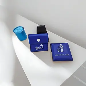 1pc Portable Pocket Ashtray - Travel-Friendly with Cigarette Butt Disposal Bag Mini