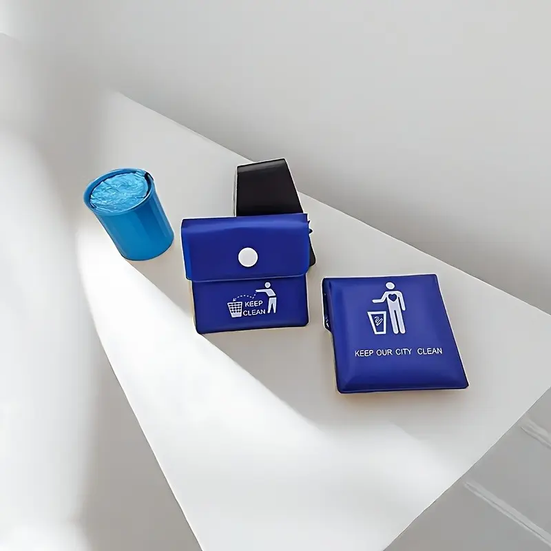 1pc Portable Pocket Ashtray - Travel-Friendly with Cigarette Butt Disposal Bag Mini