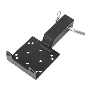 VEVOR Winch Mount, 3600 lbs / 1633 kg Load Capacity, Trailer Hitch Winch Mount with 2-inch Receiver, 2/4 Winch Bolt Holes, Powder Coated Steel, Suitable for ATV UTV Pickup Truck, BlackSummervibes