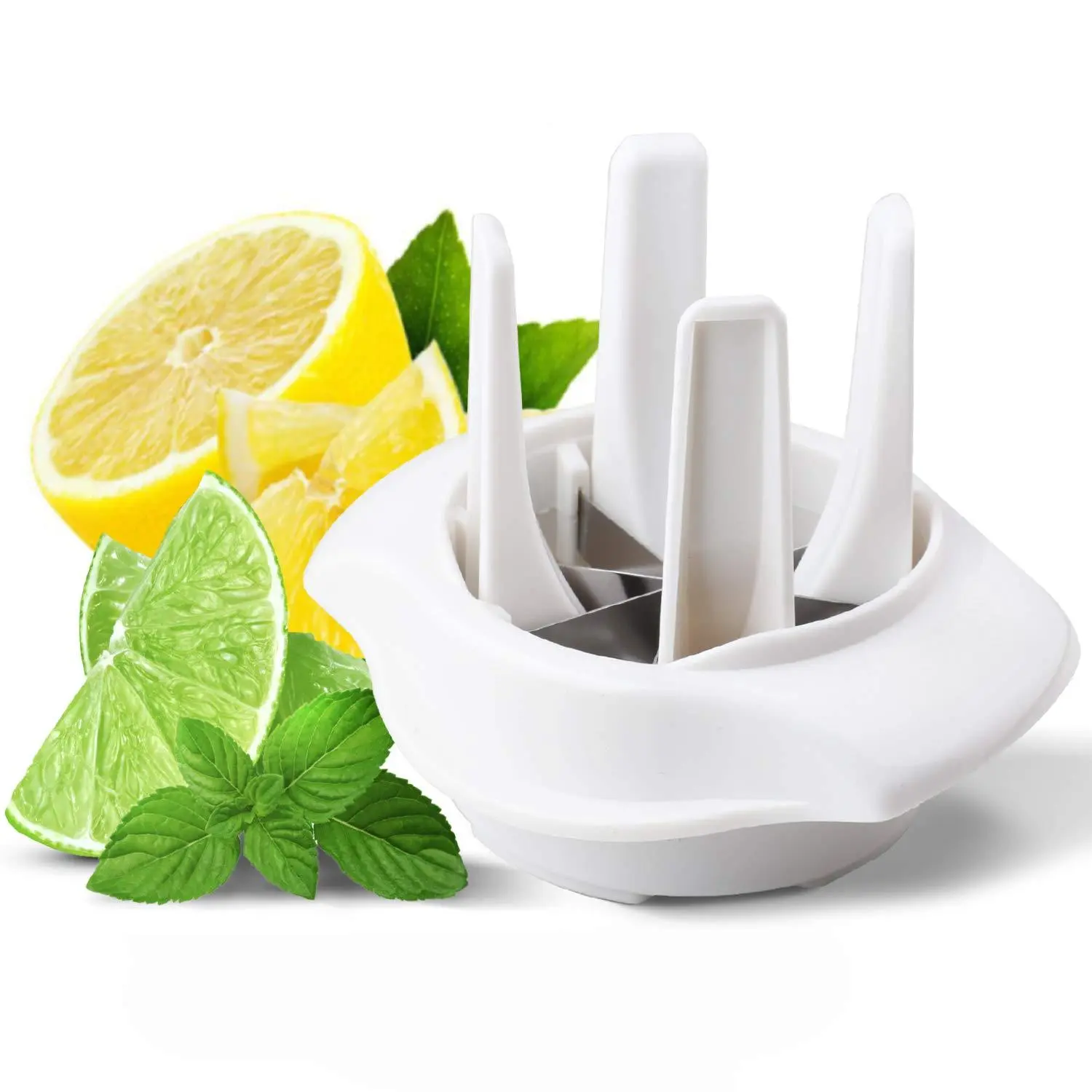 Lemon/lime Slicer  To Garnish Food Drink - Stainless Steel Lime | Lemon Wedge For Slices Rebanador De Limon Chelda Salt And Tequila