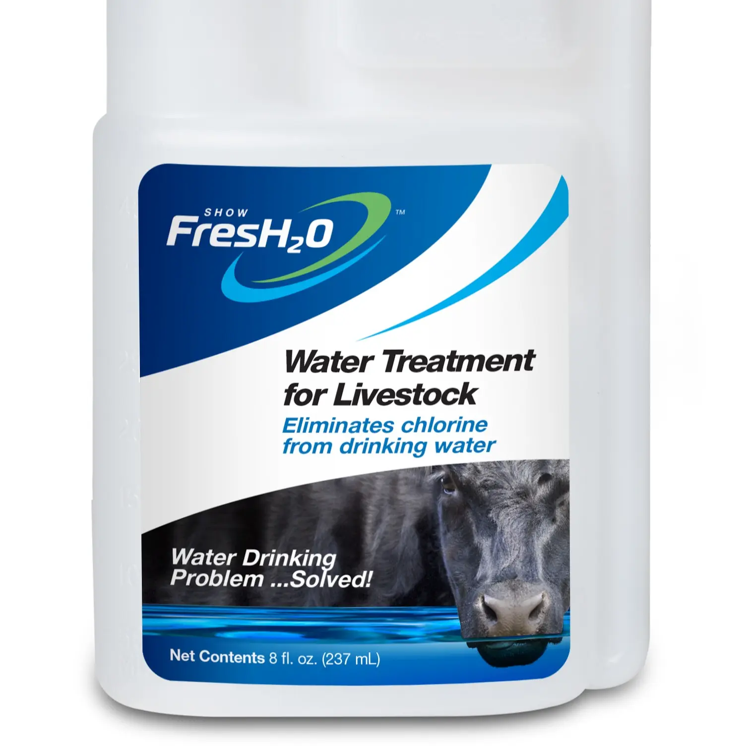 Show FresH2O Livestock & Horse Water Treatment, 16 oz Convenient On-The-Go Solution for Goats, Sheep, Treats Up to 150 gal