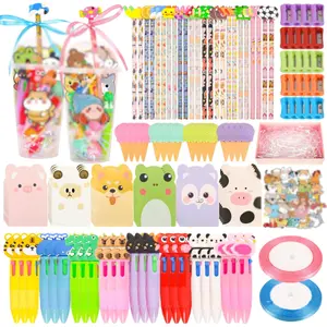 Easter 2026 Gift 247 Pcs Return Gifts for Birthday, Student Birthdays Gifts from Teacher, Stationery Set for Classroom Gifts, Pencil Erasers Notesbook Stickers for Classroom Birthday Goodie Bags Rewards Prizes