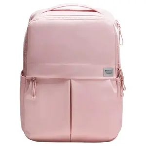 Lululemon Everyday 21L Backpack for Women – Side Pocket Design, Adjustable Straps, Polyester, Pink Mist