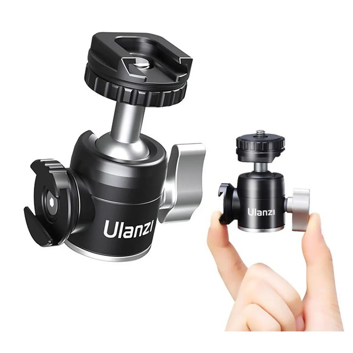 Ulanzi U-60 Mini Tripod Ball Head with Dual Cold Shoe