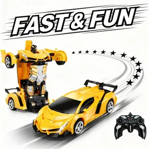 1:18 Scale Transforming Robot Remote Control Car, 360 ° Rotating Drift, One-Key Transformation, 2-In-1 Racing Car, Outdoor Racing Toy, Easter Gift, Birthday Preferred Gift, Halloween, Thanksgiving