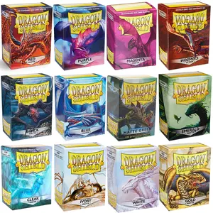 100PCS 66x91mm Dragon Shield Game Card Sleeves Matte Trading Card Sleeve Cover Cards Protector for PTCG/Star/PKM Cards