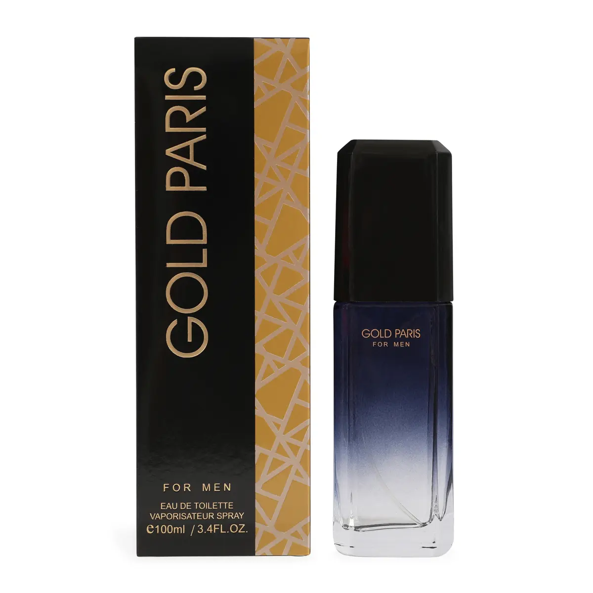 Gold Paris Spray Cologne Eau de Toilette for Men 100ml/3.4fl.oz. - Men's Fragrance