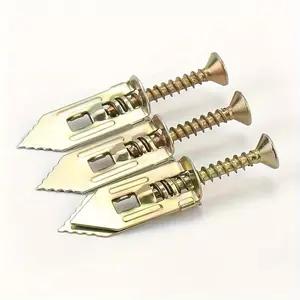 Self-Drilling Drywall Anchors with Screws, Metal Expansion Screws for Gypsum Board, No Drill Needed, 50/100 Pieces