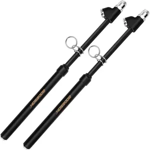 GODESON Heavy Duty Tire Pressure Gauge, Straight-On Dual Head Tire Air Gauge Range 10-150PSI, Extended Tube Tire Gauge Suitable for Semi Truck, RV,and Bus(Pack of 2)