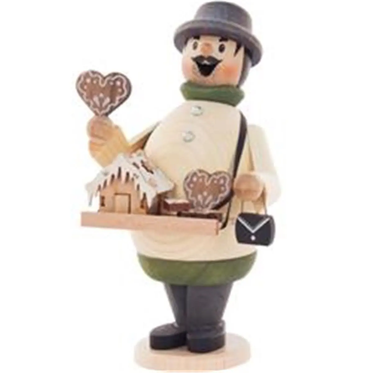 Alexander Taron 1343-33 Dregeno 1-piece Compact Incense Burner - 6.5" h x 3.25" w x 4" d Gingerbread Salesman, Scent Freshener, Aromatherapy Home Fragrance Holiday Decor Accessory