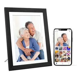 10.1 Inch WiFi Digital Picture Frame|Built-in 16GB Memory|Auto-Rotate|Share Videos Photos Via Free App|Gift for Friends and Family Decor