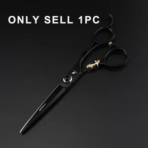 6.0 Inch High-End Hair Cutting Scissors, 440C Stainless Steel, Ergonomic Right Hand Design, Unisex Home Use, Barber Equipment