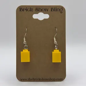 Yellow 1x1 Brick Earrings