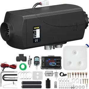 12V 5KW Diesel Air Heater for RV Motorhome Trailer Trucks Boats 5kW + LCD Switch