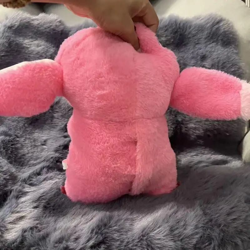 Anxiety Relief Soft Adorable Electronic Interactive Cuddly Stuffed Animal - New Pink & Blue Breathing Plush Toy for Children with Soothing Sound, Light, Valentine's Day Gift, Anxiety Relief Stuffed, Soft Adorable Stuffed