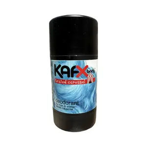 KAFX Body Twisted Carousel Coffee Infused Natural Deodorant Stick, 75g - Alcohol-Free, Ammonia-Free, Body Odor Neutralizing, Organic Coconut