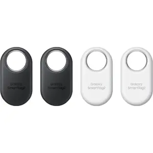 Samsung Galaxy SmartTag2 Bluetooth Tracker 2023 4 Pack (2 Black, 2 White) - Durable GPS Android Bluetooth Device