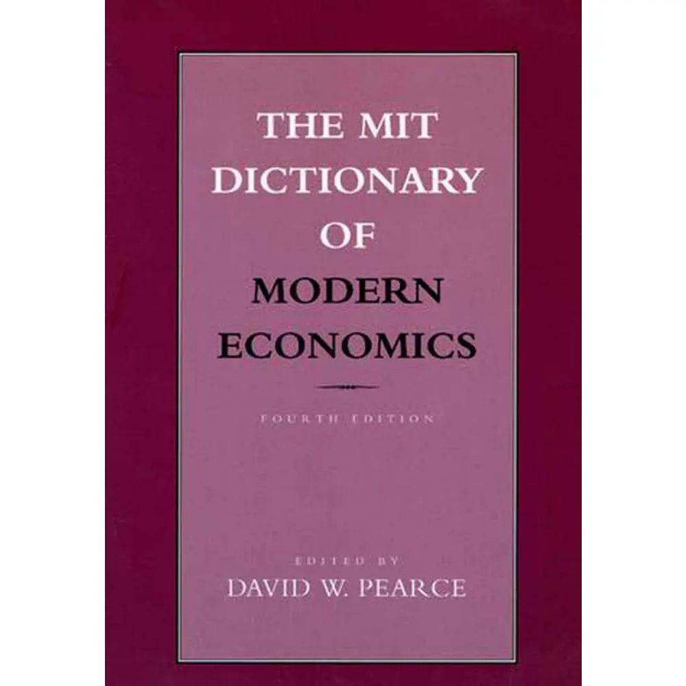 USED-The MIT Dictionary of Modern Economics, fourth edition (Paperback)