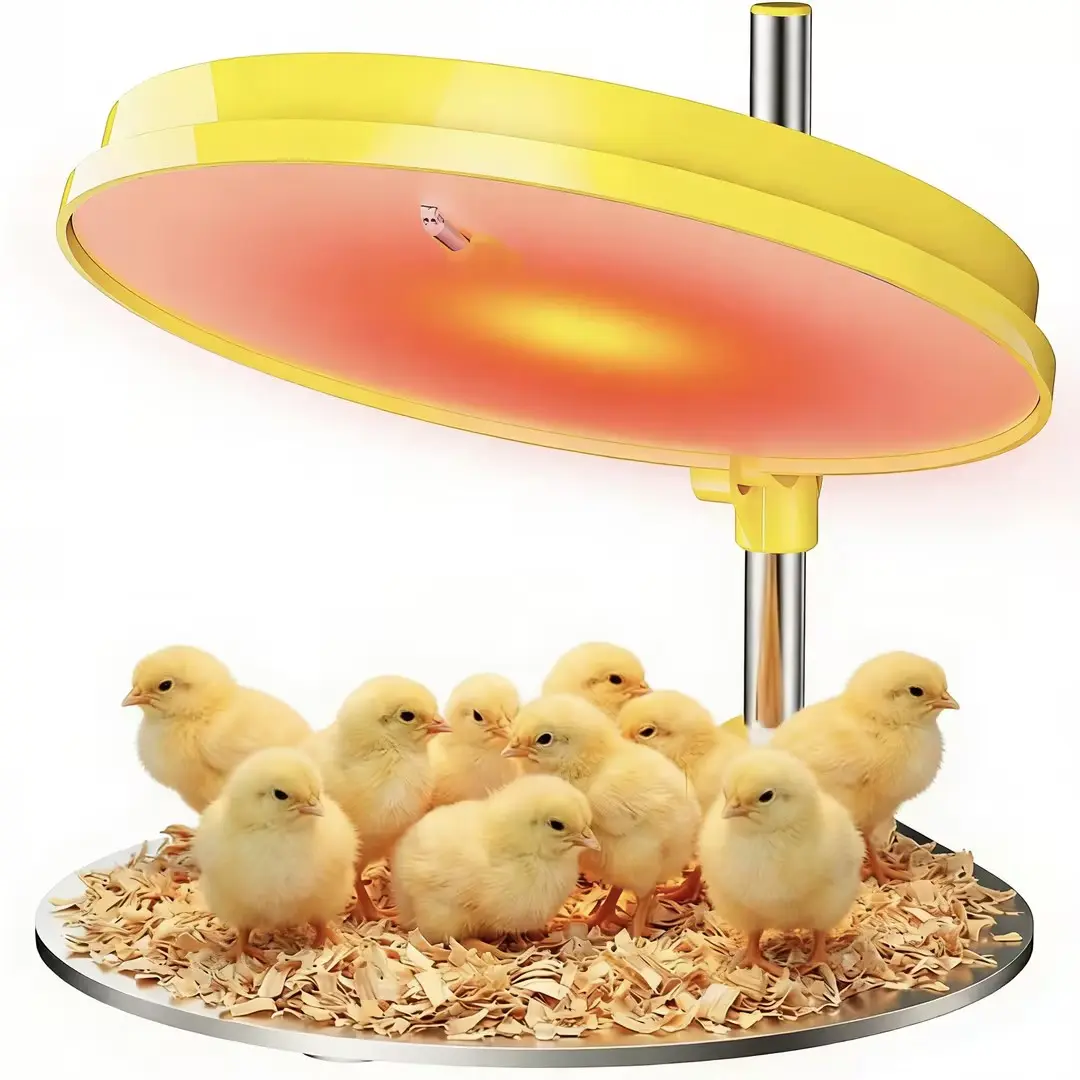 45W Per Hour Energy Save Chick Brooder Heater - Height Adjust, Adjustable Temperature & Angle, Simple Installation, Stain Resistant Farm Poultry Supply for Chicks, Chickens, Poultry House