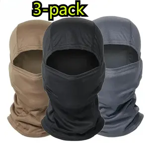 3-Pack Tactical Windproof Full-Cover Balaclava – Trending Thermal Face Shield, Breathable Stretch Fit for Cycling, Hunting, Hiking, Skiing & Winter Outdoor Sports