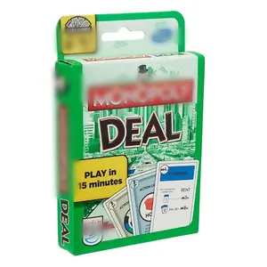 Monopoly Deal Card Game - Quick-Playing 15-Minute Party Game, No Board Setup Needed, Reimagined Classic Monopoly Fun for All Ages, Family Fun Game