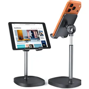Cell Phone Stand for Desk Adjustable Phone & Tablet Holder for Recording, Office & PC Gaming, Stylish Desk Accessory Gift for Women, Sturdy Desktop Stand Fits 4–10 Inch Devices, Ideal for Home, Work & Streaming