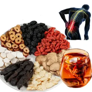 Ginseng Five Treasure Tea Blend with Goji Berry, Red Dates, Mulberry & Herbal Ingredients, Traditional Wellness Kidney Tea for Daily Energy & Balance red date wolfberry