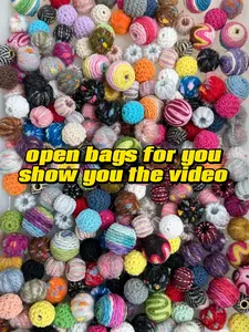 Tara(9616)gc.p12-Mix Handmade Knitted Beads