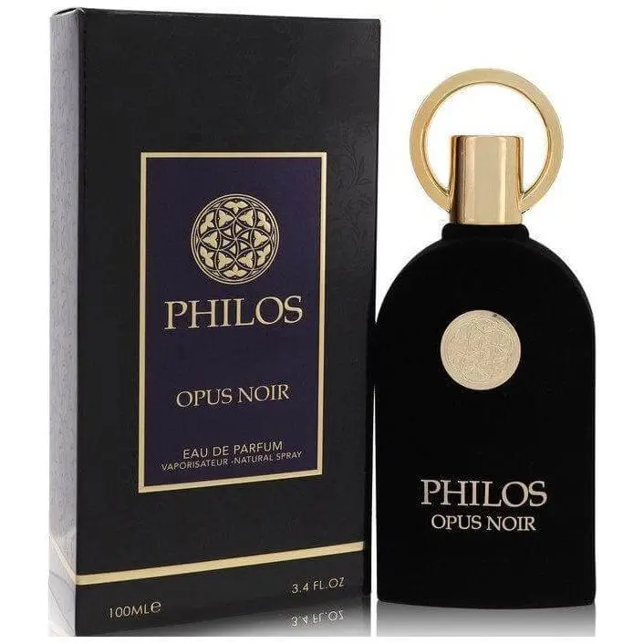 Maison Alhambra Philos Opus Noir EDP Men's Cologne - 3.3/3.4 oz, New in Box, Ylang-Ylang Infused, Luxury-Themed, Vanilla-Flavored, Roses-Infused Spray-On Men's Fragrances Perfumes Cologne, Spray-On Men's Fragrance