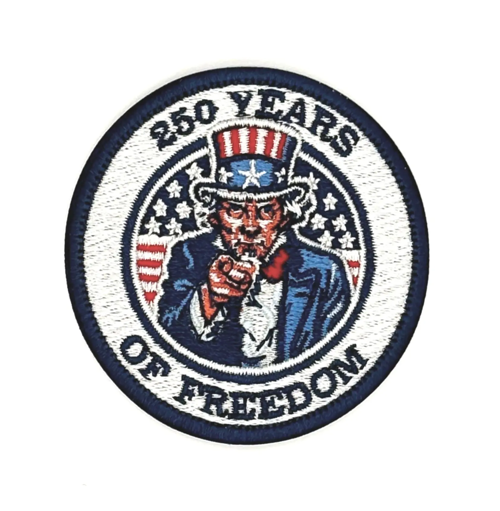 Uncle Sam Freedom Embroidered Patch - Made in the USA
