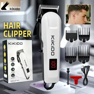 Kikido Brand Barbershop Flagship Store – Beauty & Personal Care / Hair Care & Styling / Hair Cutting Tools & Accessories / Electric Hair Clippers: White Series, Single-Motor Fade Clipper, Low Voltage, Long Battery Life, Stylish Design